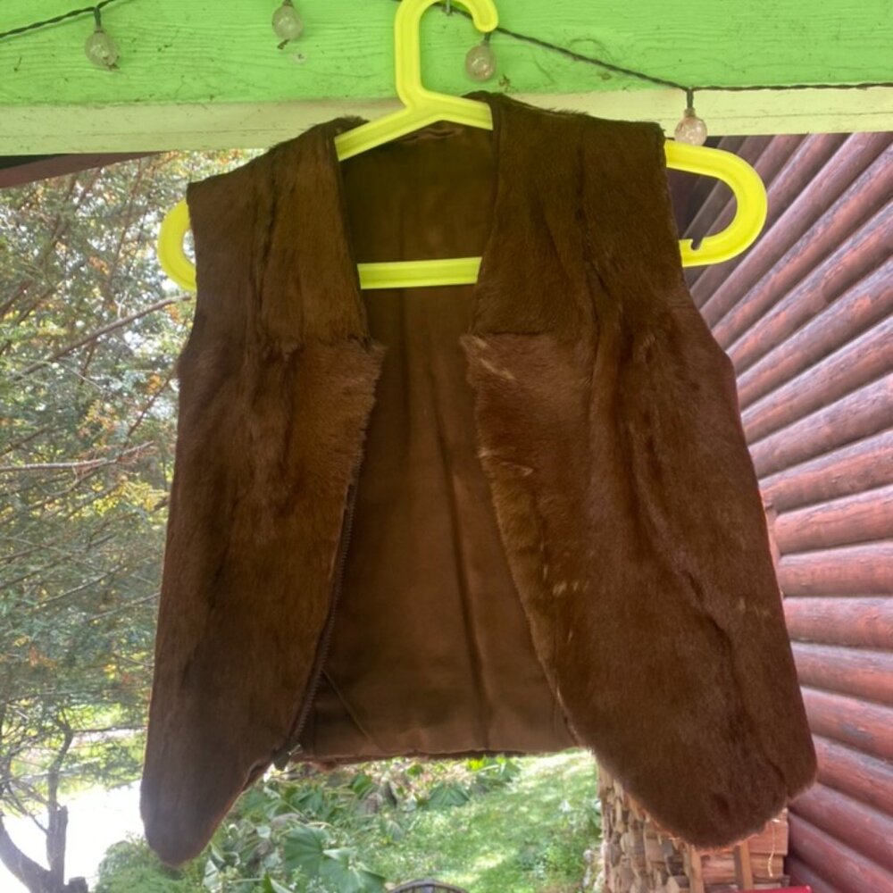 cow hide vest